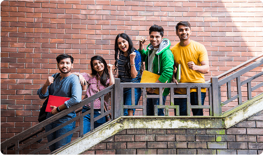 Excited international students ready to study abroad, supported by Avis Worldwide guidance, admissions, and career pathways.